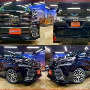 2015 Toyota Vellfire black gasoline used car Japan export