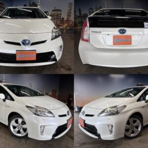 2012 Toyota Prius pearl gasoline used car Japan export