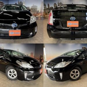 2013 Toyota Prius black gasoline used car Japan export