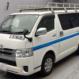 2017 Toyota Hiace Van white diesel used car Japan export