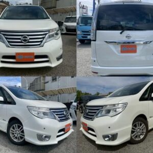 2014 Nissan Serena pearl gasoline used car Japan export