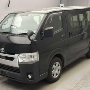 2021 Toyota Hiace Van black diesel used car Japan export