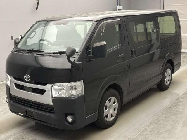 Ref:AUX-24013736 TOYOTA HIACE VAN 2021 1 2021 Toyota Hiace Van black diesel used car Japan export