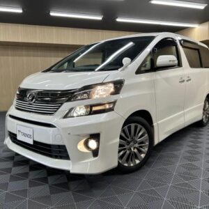 2009 Toyota Vellfire white gasoline used car Japan export