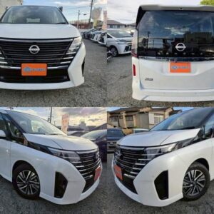 2025 Nissan Serena pearl gasoline used car Japan export