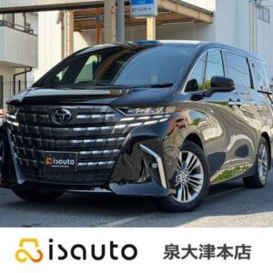 2025 Toyota Alphard black gasoline used car Japan export