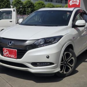 2016 Honda Vezel pearl hybrid used car Japan export