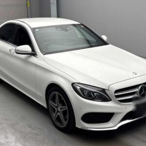 2014 Mercedes Benz C-Class white gasoline used car Japan export