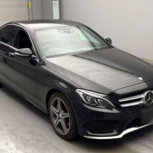 2015 Mercedes Benz C-Class black gasoline used car Japan export