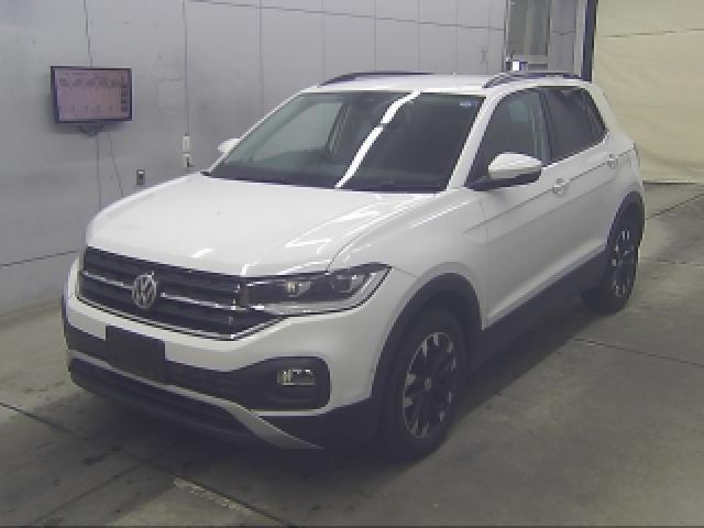 Ref:AUX-24030774 VOLKSWAGEN T-CROSS 2020 1 2020 Volkswagen T-Cross white gasoline used car Japan export