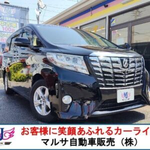 2015 Toyota Alphard black gasoline used car Japan export