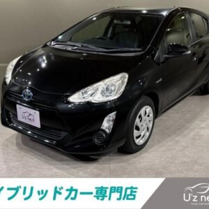 2015 Toyota Aqua black hybrid used car Japan export