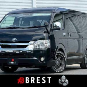 2022 Toyota Hiace Wagon black gasoline used car Japan export