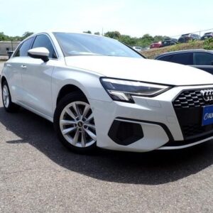 2023 Audi A3 white hybrid used car Japan export