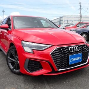 2021 Audi A3 red hybrid used car Japan export