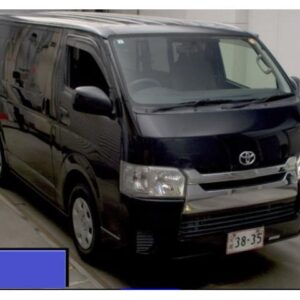 2017 Toyota Hiace Van black gasoline used car Japan export