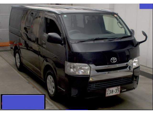 Ref:AUX-24056267 TOYOTA HIACE VAN 2017 1 2017 Toyota Hiace Van black gasoline used car Japan export