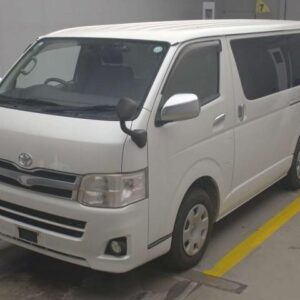 2012 Toyota Hiace Van pearl diesel used car Japan export
