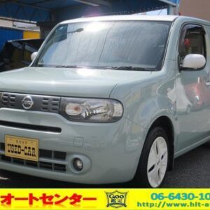 2015 Nissan Cube green gasoline used car Japan export