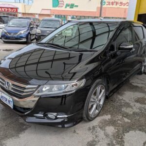 2013 Honda Odyssey black gasoline used car Japan export