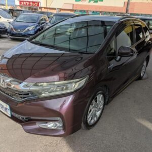 2015 Honda Shuttle purple hybrid used car Japan export