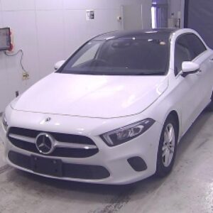 2019 Mercedes Benz A-Class white gasoline used car Japan export