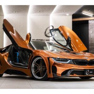2020 Bmw I8 orange hybrid used car Japan export