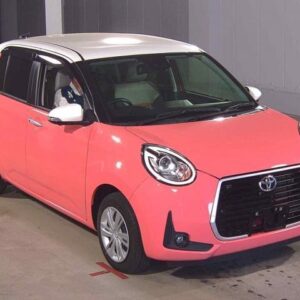 2021 Toyota Passo pink gasoline used car Japan export