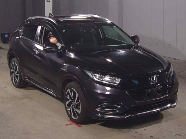 Ref:AUX-24070254 HONDA VEZEL 2019 1 2019 Honda Vezel black gasoline used car Japan export