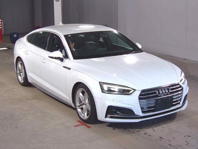 Ref:AUX-24070390 AUDI A5 SPORTBACK 2019 1 2019 Audi A5 Sportback white gasoline used car Japan export