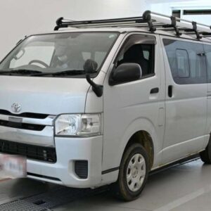 2019 Toyota Hiace Van silver diesel used car Japan export