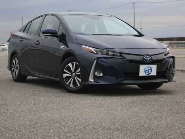 Ref:AUX-24074826 TOYOTA PRIUS PHV 2019 1 2019 Toyota Prius Phv blue hybrid used car Japan export