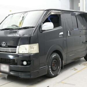 2009 Toyota Hiace Van black diesel used car Japan export