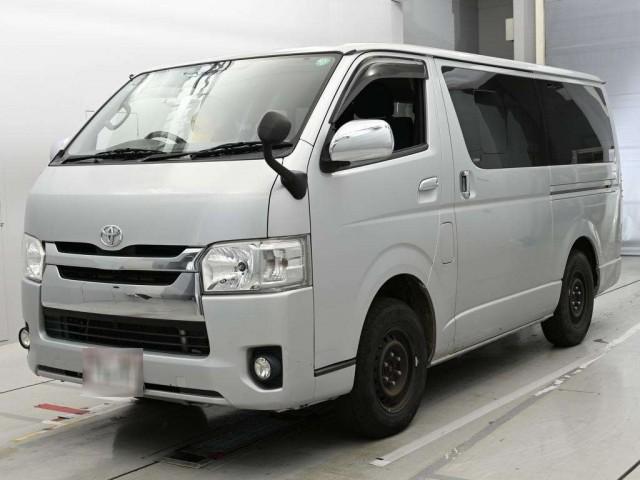 Ref:AUX-24074987 TOYOTA HIACE VAN 2016 1 2016 Toyota Hiace Van silver diesel used car Japan export
