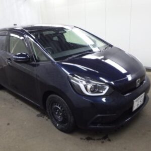 2022 Honda Fit blue gasoline used car Japan export