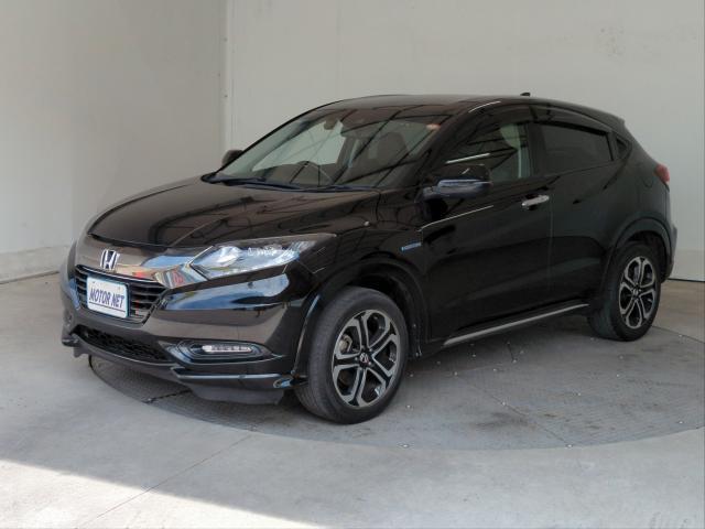 Ref:AUX-24089609 HONDA VEZEL 2016 1 2016 Honda Vezel black hybrid used car Japan export