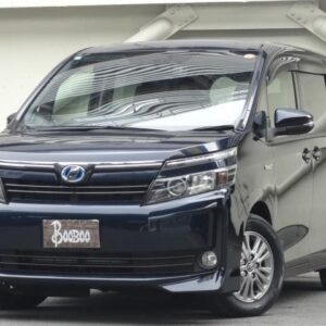 2015 Toyota Voxy black hybrid used car Japan export