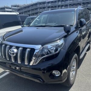 2017 Toyota Land Cruiser Prado black gasoline used car Japan export