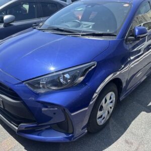 2022 Toyota Yaris blue gasoline used car Japan export