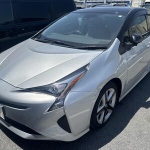 2017 Toyota Prius silver gasoline used car Japan export