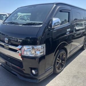 2020 Toyota Hiace Van black gasoline used car Japan export