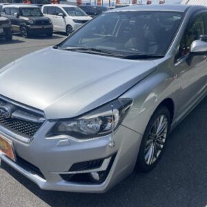 2015 Subaru Impreza G4 silver gasoline used car Japan export