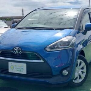 2015 Toyota Sienta blue gasoline used car Japan export