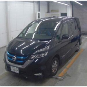 2018 Nissan Serena black gasoline used car Japan export