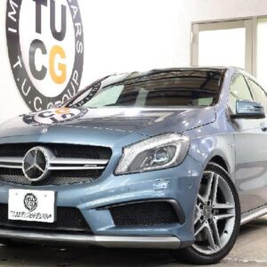 2015 Mercedes Benz A-Class blue gasoline used car Japan export