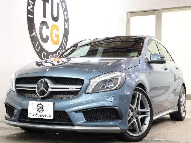 Ref:AUX-24095325 MERCEDES BENZ A-CLASS 2015 1 2015 Mercedes Benz A-Class blue gasoline used car Japan export
