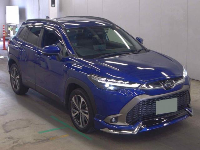 Ref:AUX-24095593 TOYOTA COROLLA CROSS 2023 1 2023 Toyota Corolla Cross blue gasoline used car Japan export