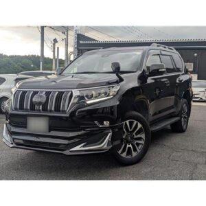 2022 Toyota Land Cruiser Prado black gasoline used car Japan export