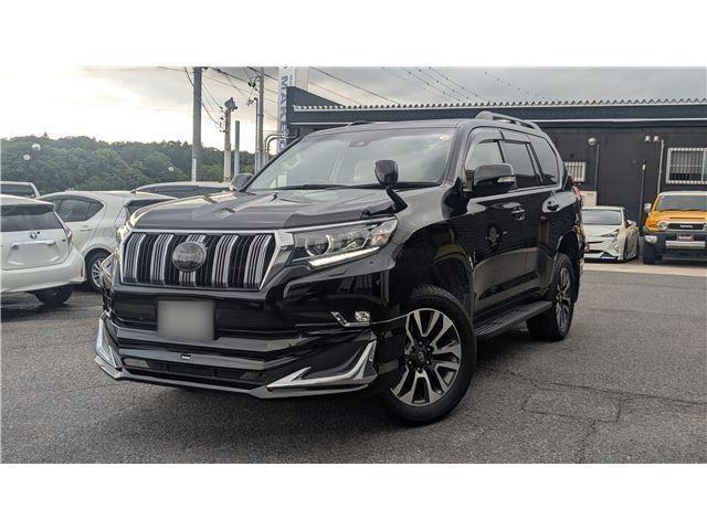 Ref:AUX-24095796 TOYOTA LAND CRUISER PRADO 2022 1 2022 Toyota Land Cruiser Prado black gasoline used car Japan export