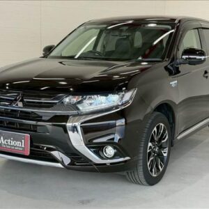 2018 Mitsubishi Outlander Phev black hybrid used car Japan export